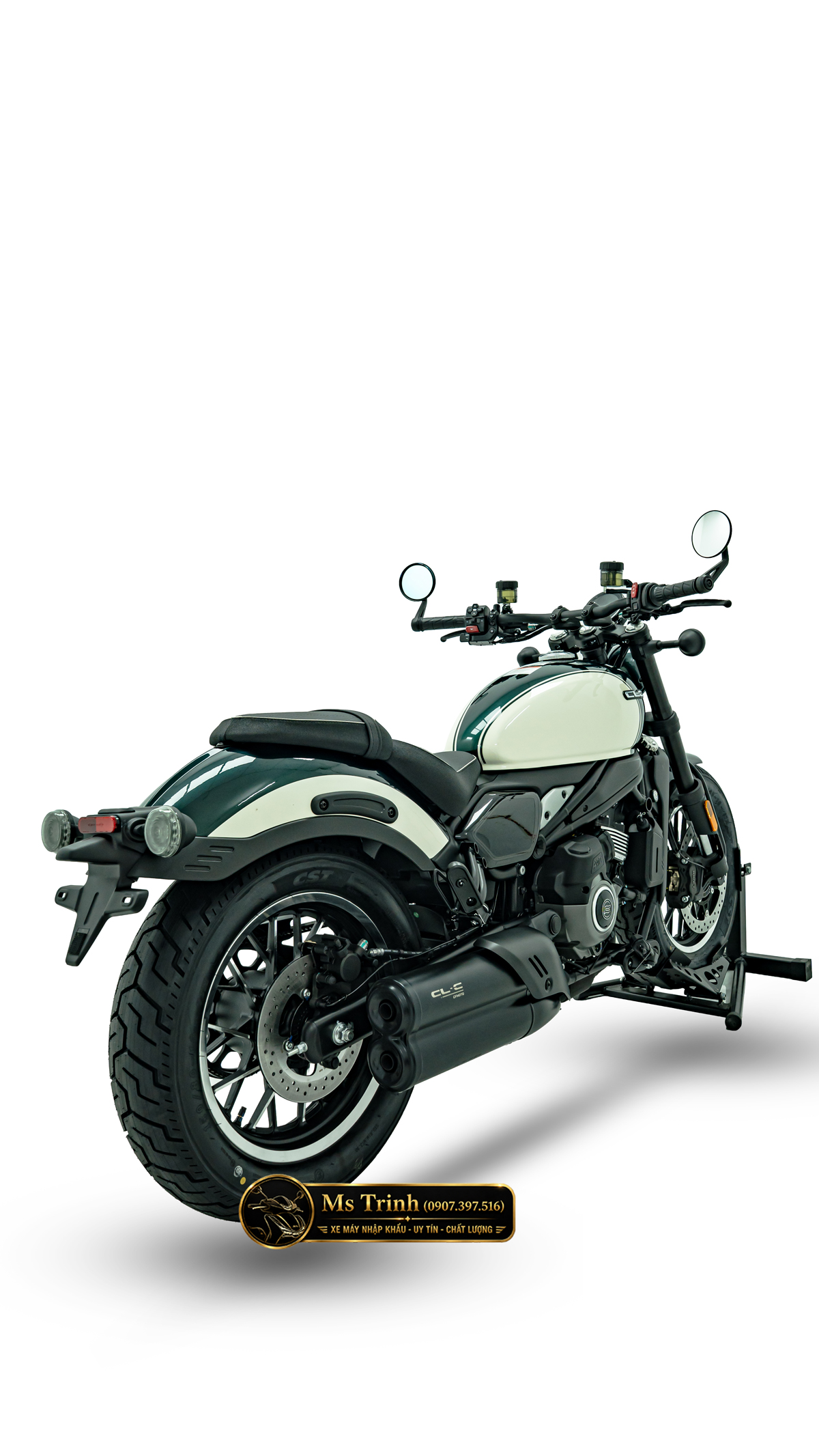 Yên thấp 705 mm trên cruiser CFMOTO 450CL-C AMT Yên thấp 705 mm trên cruiser CFMOTO 450CL-C AMT