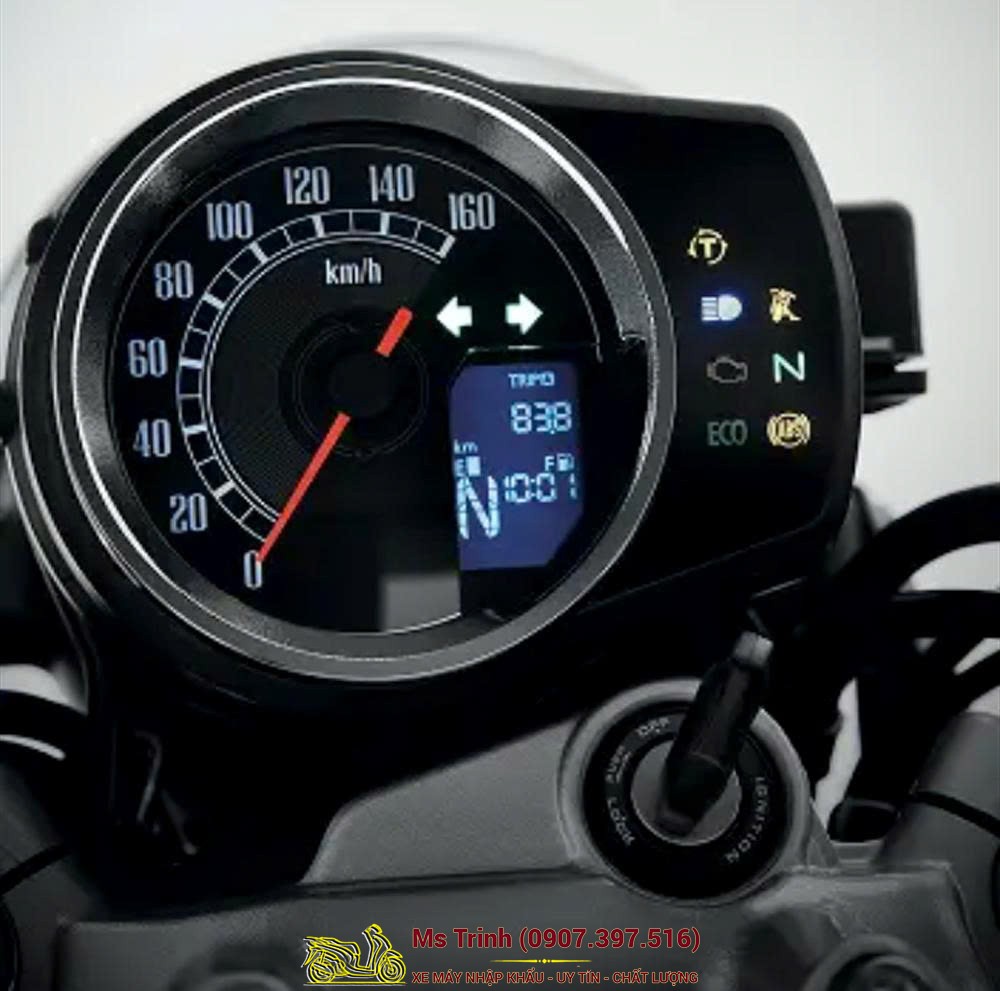 Đồng hồ analog + LCD của Cb350C