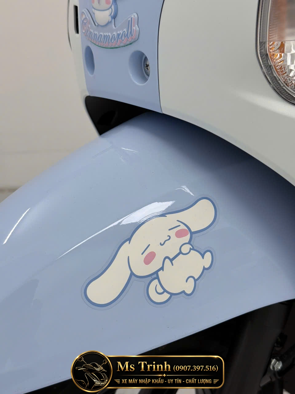 Xe Scoopy Cinnamoroll nhập khẩu sở hữu động cơ 110cc tiết kiệm nhiên liệu