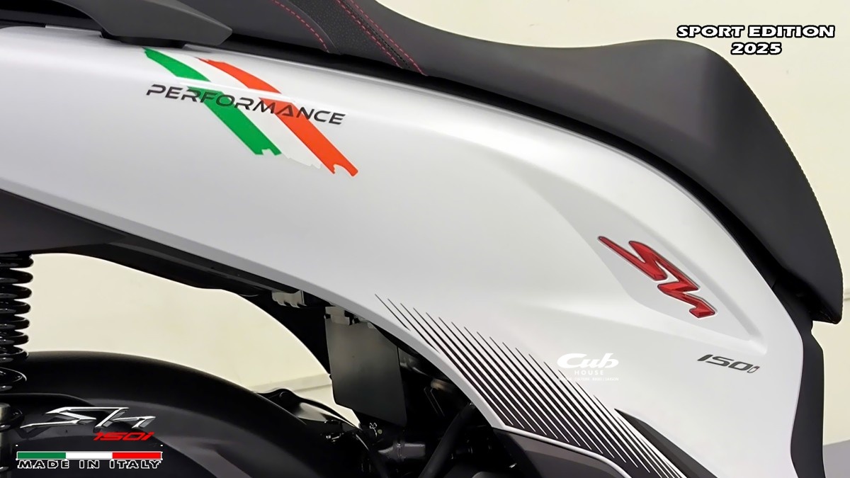 Hình ảnh thực tế Honda SH150i 2025 Sport Edition Made In Italy Màu Trắng