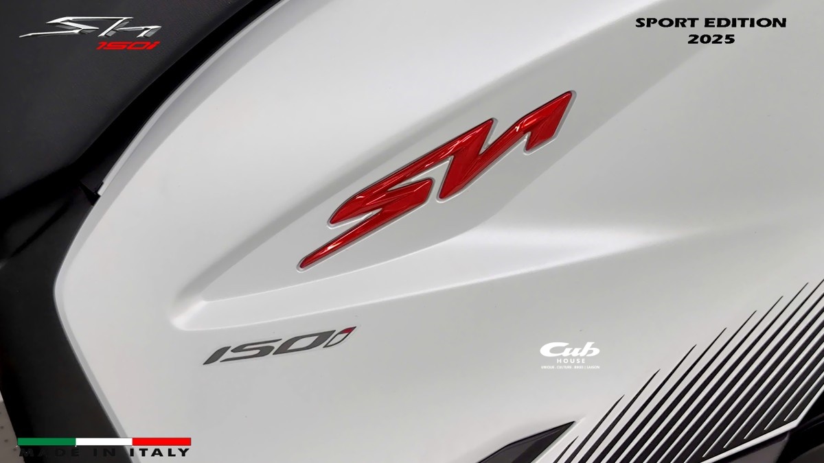 Honda SH150i 2025 Sport Edition Made In Italy Màu Trắng