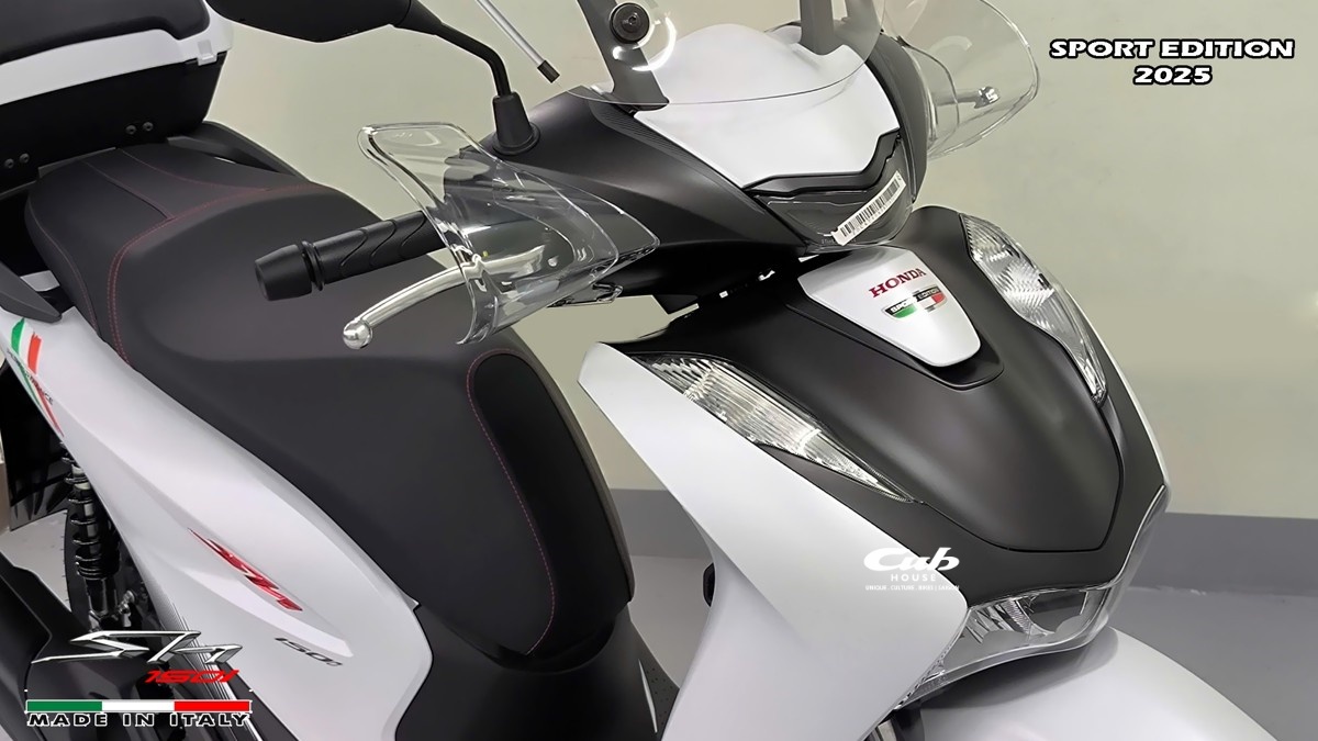 Hình ảnh thực tế Honda SH150i 2025 Sport Edition Made In Italy Màu Trắng