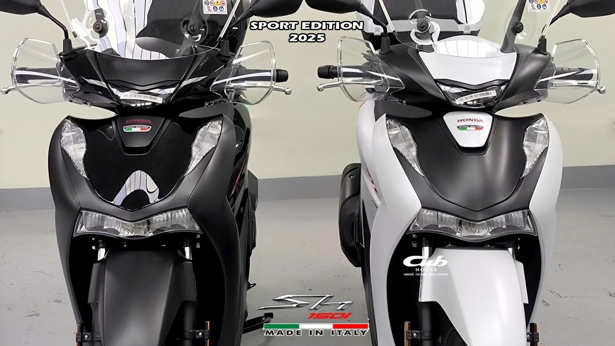 phiên bản Sh150 Sport Edition có 2 màu trắng và đen