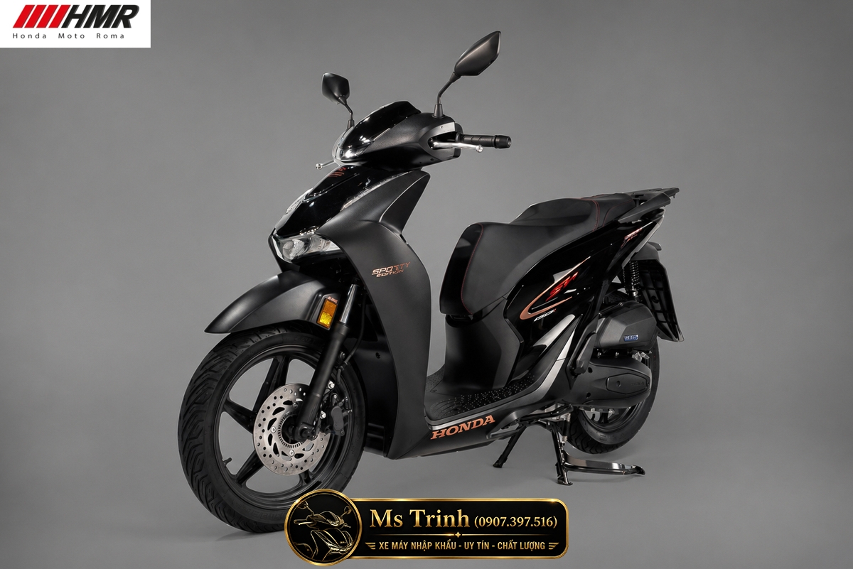 Honda SH150i Sporty Edition 2026 màu đen nhập khẩu nguyên thùng với vẻ đẹp đầy cuốn hút