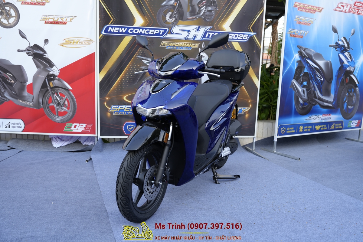 Honda SH150i Vetro Blue Sản xuất trực tiếp tại Italia