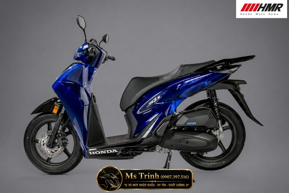 Honda SH150i Vetro Blue Sapphire 2026 gây ấn tượng với lớp sơn xanh sapphire độc quyền mới