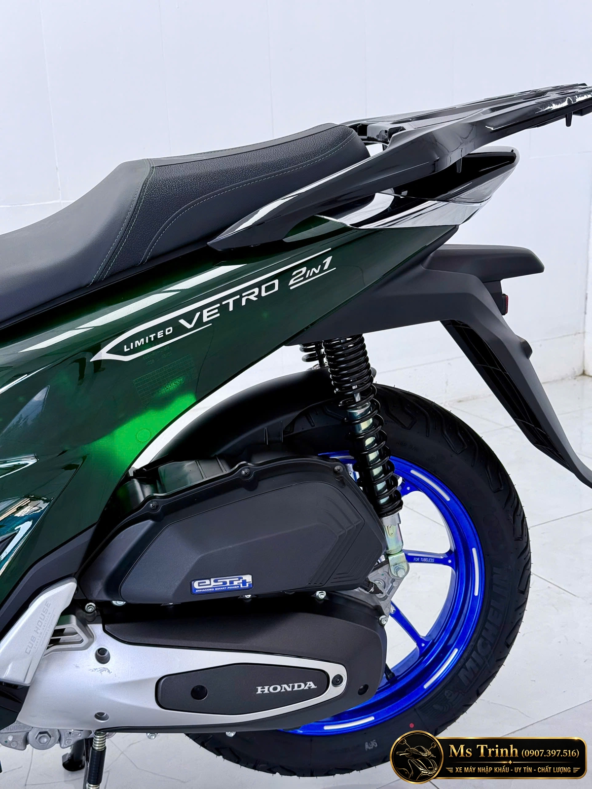 Cận cảnh Honda SH150i Vetro Super 2 in 1 Sapphire – Green thực tế siêu đẹp, siêu ấn tượng