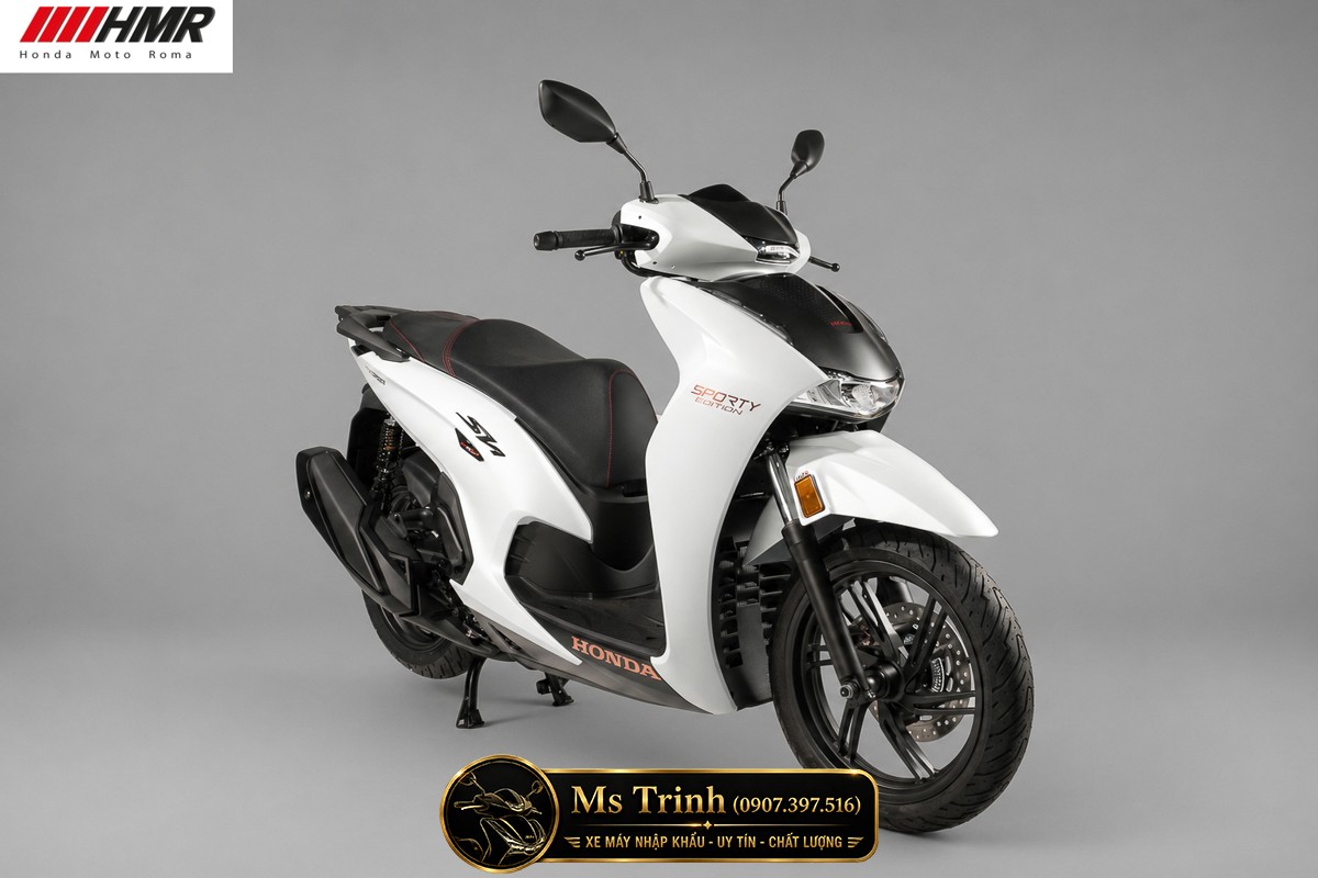 Thiết kế mặt trước Honda SH350i Sporty 2026 mang phong cách scooter cao cấp nhập Ý