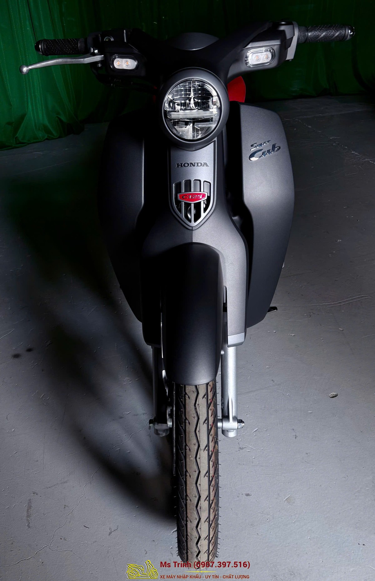 Màu đen nhám cub 125 abs Thái