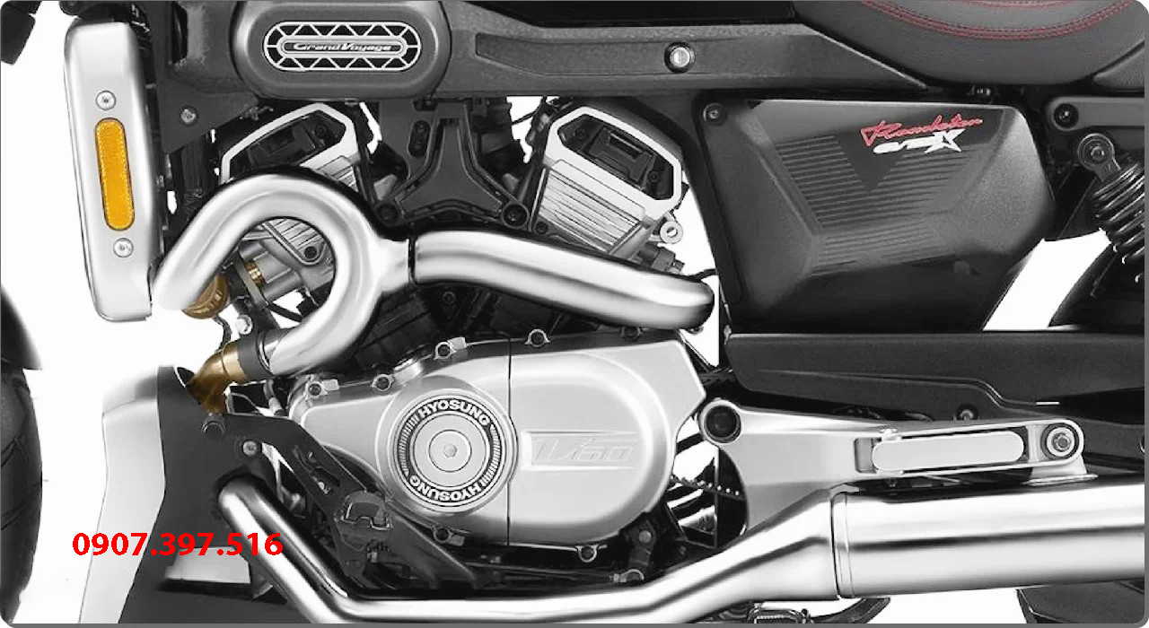 Động cơ Hyosung GV350X - V-Twin mạnh mẽ,