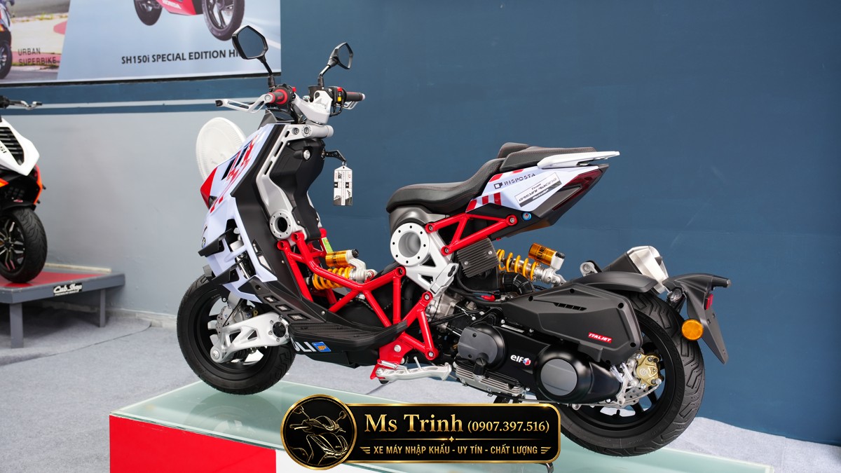 Góc nghiêng Italjet Dragster 300 Gresini Racing khoe trọn thiết kế cơ khí lộ thiên độc đáo Góc nghiêng Italjet Dragster 300 Gresini Racing khoe trọn thiết kế cơ khí lộ thiên độc đáo