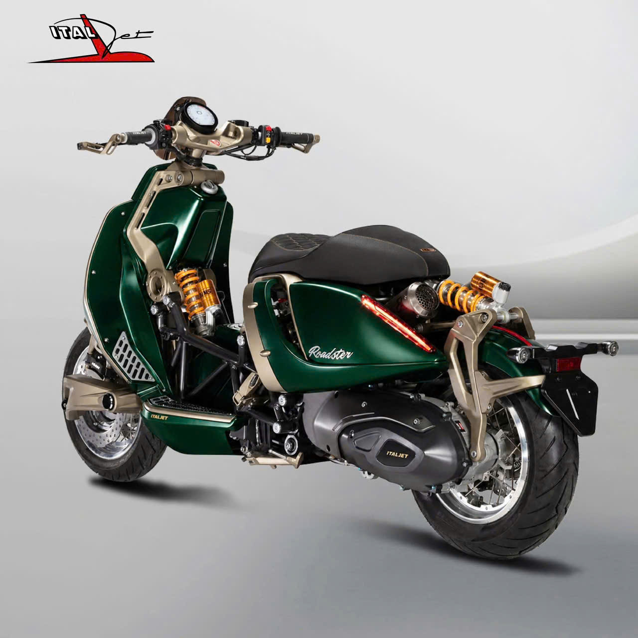 Italjet Roadster 400 mang phong cách thiết kế đặc trưng của hãng Italjet 