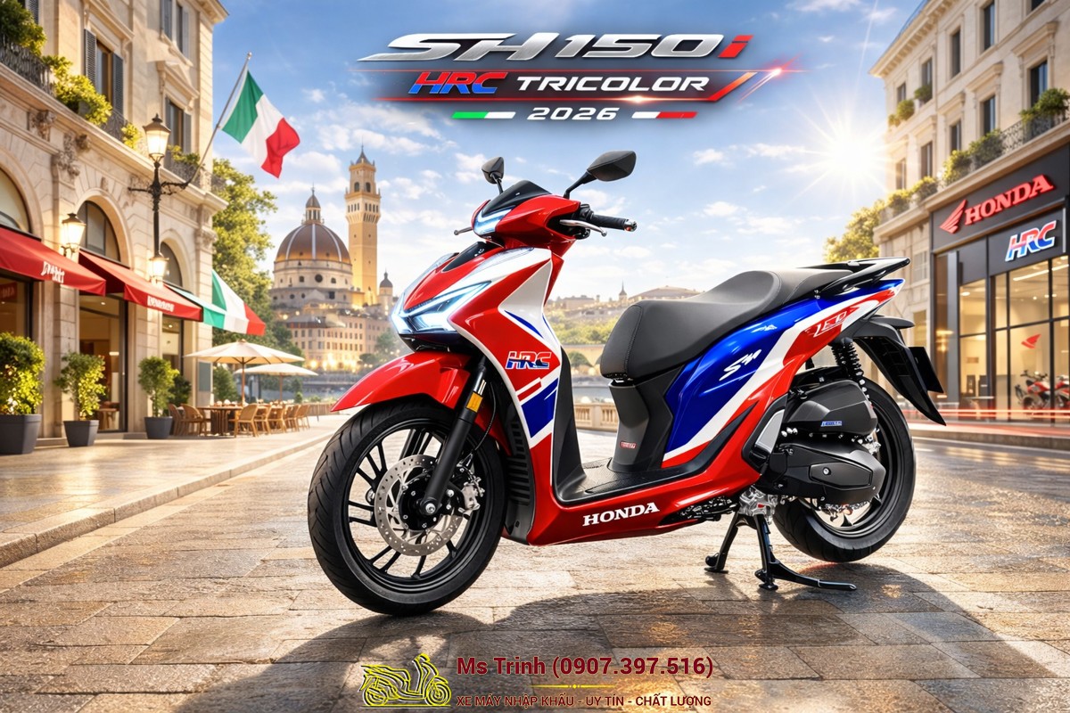 SH150 HRC Tricolor 2026 - Tuyệt tác sh Ý 2026 nhập khẩu nguyên thùng