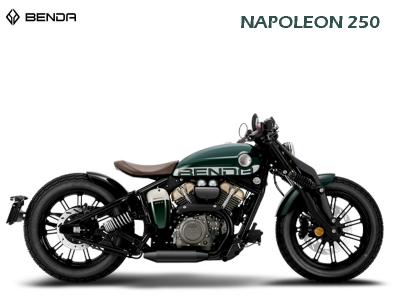 Benda Napoleon 250 Bobber màu xanh lá giá rẻ, chính ngạch, giao xe ngay