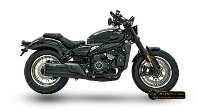CFMOTO 450CL-C AMT 2026 màu đen Cruiser yên thấp 705mm, hộp số AMT 6 cấp