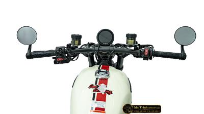 CFMOTO 450CL-C AMT 2026 trắng đỏ: Yên 705 mm, sang số không cần bóp côn trên cruiser 449cc
