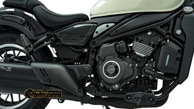CFMOTO 450CL-C AMT 2026 trắng xanh Cruiser 449cc số tự động 6 cấp, yên thấp 705 mm
