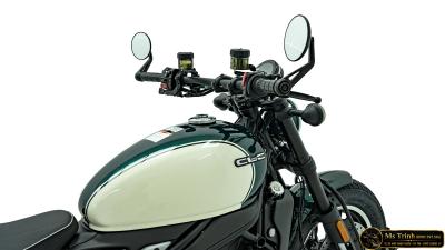 CFMOTO 450CL-C AMT 2026 trắng xanh Cruiser 449cc số tự động 6 cấp, yên thấp 705 mm