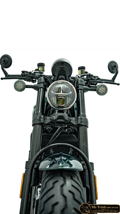 CFMOTO 450CL-C AMT 2026 trắng xanh Cruiser 449cc số tự động 6 cấp, yên thấp 705 mm