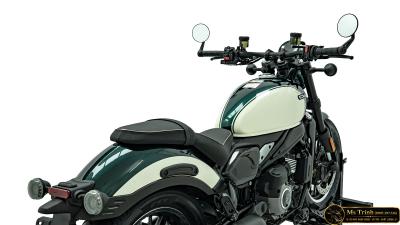 CFMOTO 450CL-C AMT 2026 trắng xanh Cruiser 449cc số tự động 6 cấp, yên thấp 705 mm