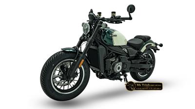 CFMOTO 450CL-C AMT 2026 trắng xanh Cruiser 449cc số tự động 6 cấp, yên thấp 705 mm