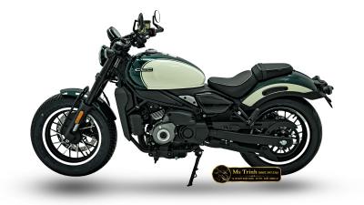 CFMOTO 450CL-C AMT 2026 trắng xanh Cruiser 449cc số tự động 6 cấp, yên thấp 705 mm