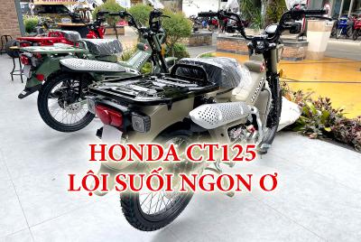 Honda CT125 2022 đi suối ngon ơ, chở đồ thỏa thích