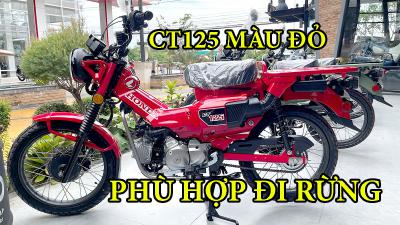 Honda CT125 2022 màu đỏ phù hợp hơn cho chuyến phượt rừng
