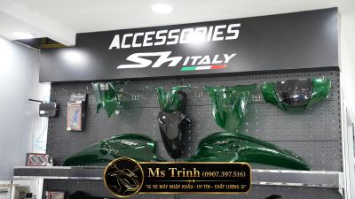 Honda SH150i Italy Super Vetro 2 In 1Phiên Bản Custom Hai Sắc Xanh Giới Hạn 200 xe Tại Việt Nam