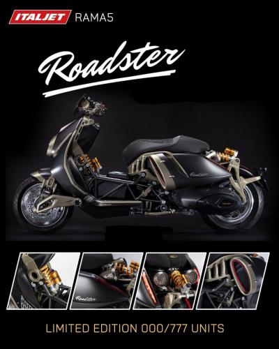 Italjet Roadster 400 Limited Edition 2026 –Giới hạn 777 xe toàn cầu nhập Ý chính ngạch