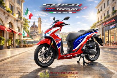 SH150 HRC Tricolor 2026 - Tuyệt tác sh Ý 2026 nhập khẩu nguyên thùng