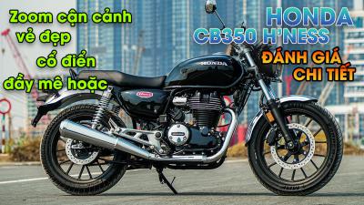 Zoom cận cảnh vẻ đẹp cổ điển đầy mê hoặc của Honda CB350H'ness 2021