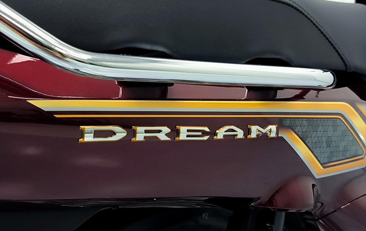 Tem Honda Dream 125 2024 Thái Lan dập nổi xi chrome