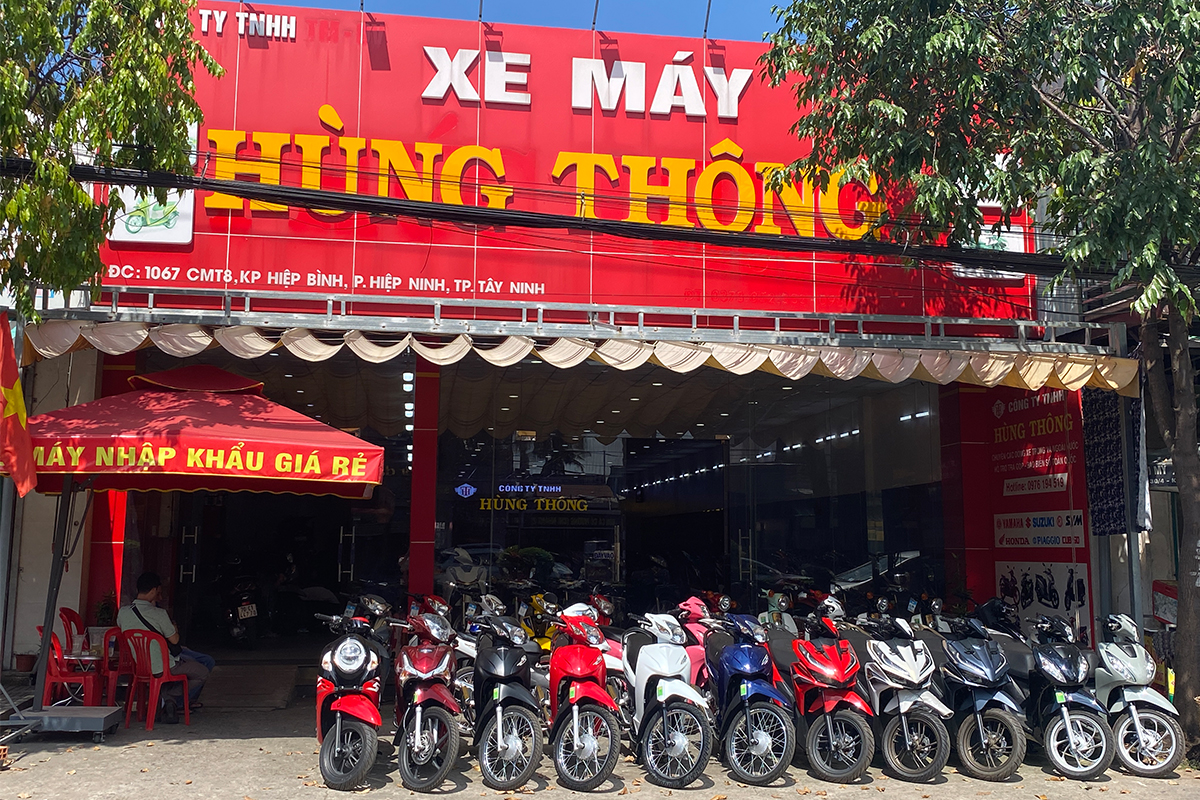 cửa hàng xe máy Hùng Thông